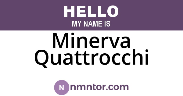 Minerva Quattrocchi