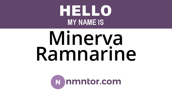 Minerva Ramnarine