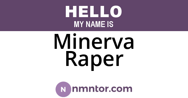 Minerva Raper