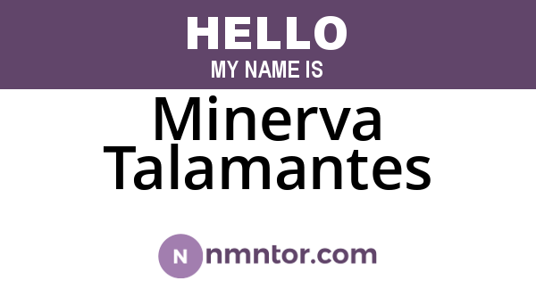 Minerva Talamantes