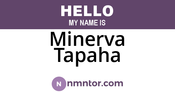 Minerva Tapaha