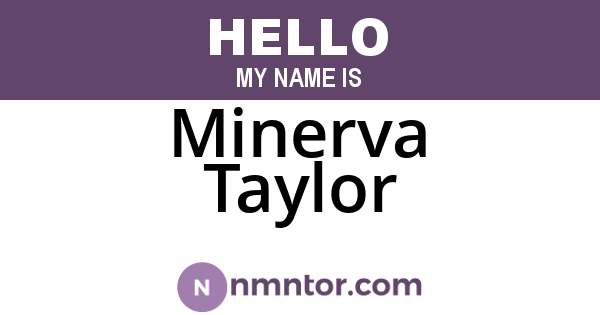 Minerva Taylor