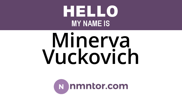 Minerva Vuckovich