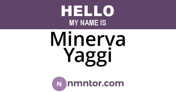 Minerva Yaggi