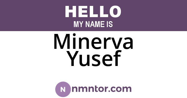 Minerva Yusef