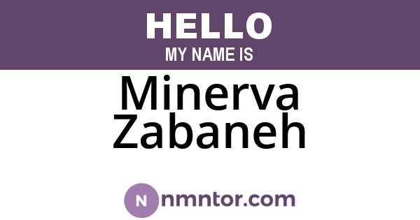 Minerva Zabaneh
