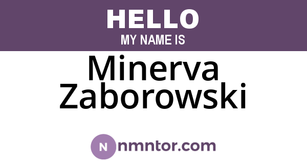 Minerva Zaborowski
