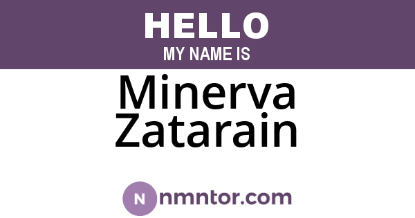 Minerva Zatarain