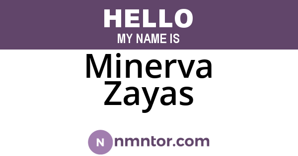 Minerva Zayas
