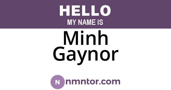 Minh Gaynor