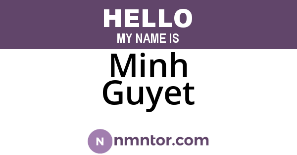 Minh Guyet