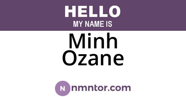 Minh Ozane