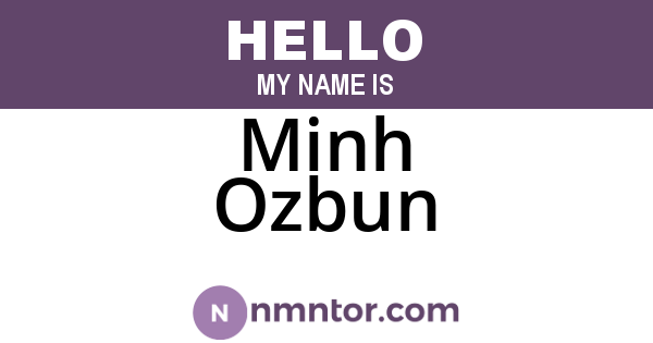 Minh Ozbun