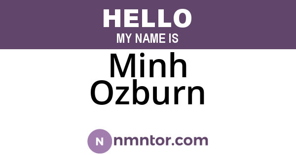 Minh Ozburn