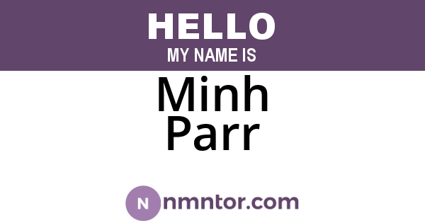 Minh Parr