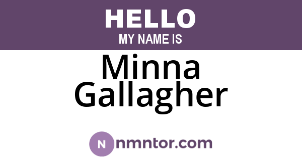 Minna Gallagher