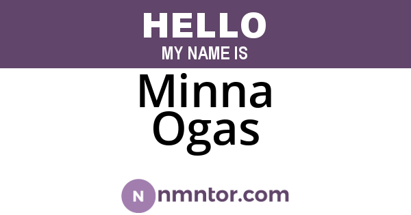 Minna Ogas