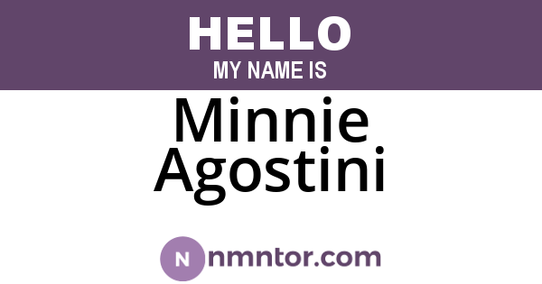 Minnie Agostini