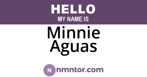 Minnie Aguas