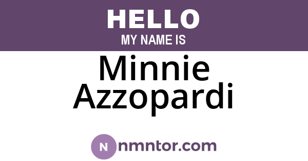 Minnie Azzopardi