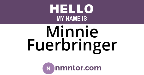 Minnie Fuerbringer
