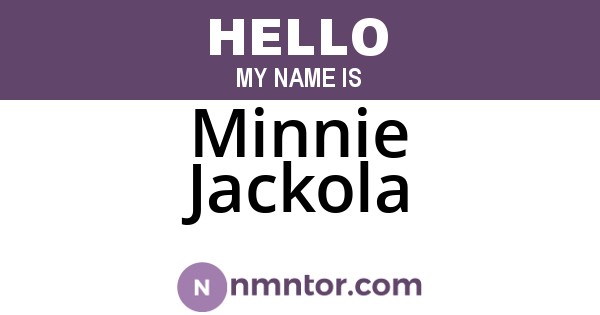 Minnie Jackola