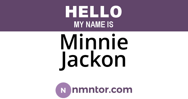 Minnie Jackon