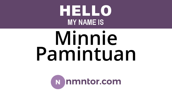 Minnie Pamintuan