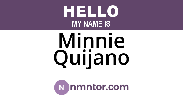 Minnie Quijano