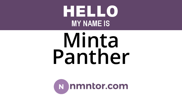 Minta Panther