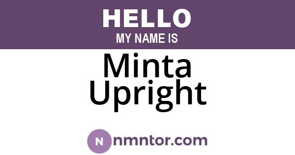 Minta Upright