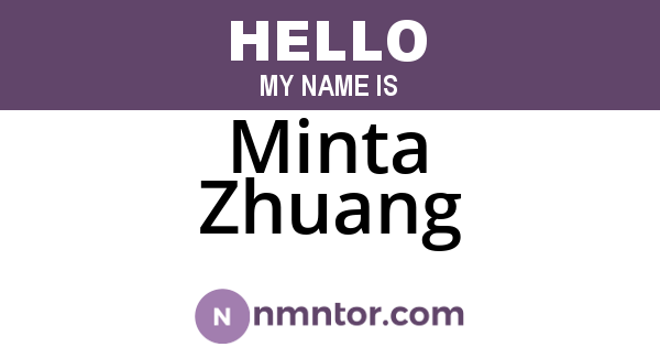Minta Zhuang
