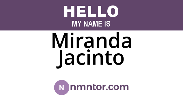 Miranda Jacinto