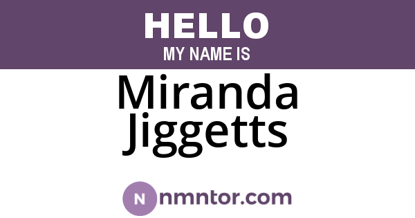 Miranda Jiggetts