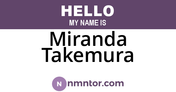 Miranda Takemura