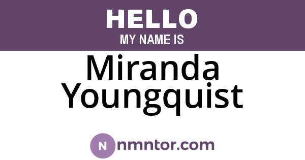 Miranda Youngquist