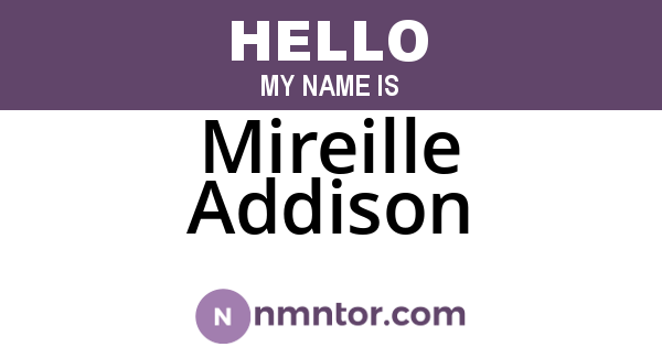 Mireille Addison