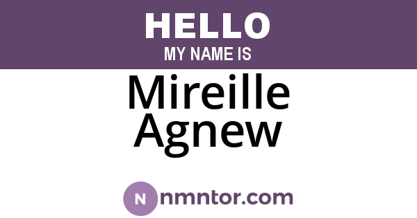 Mireille Agnew