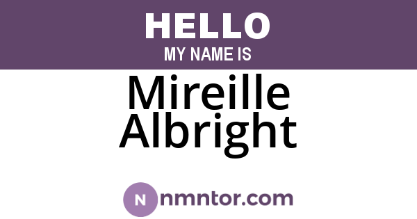 Mireille Albright