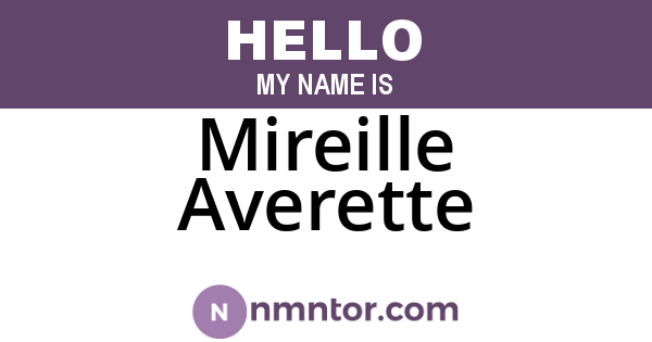 Mireille Averette