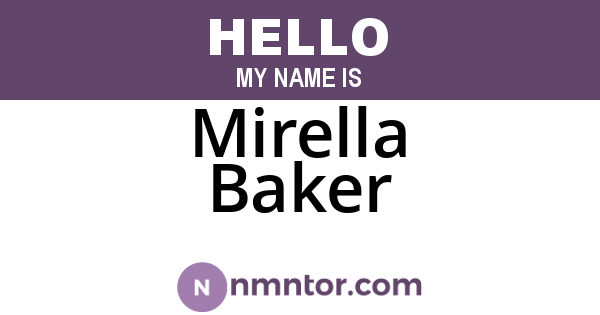 Mirella Baker