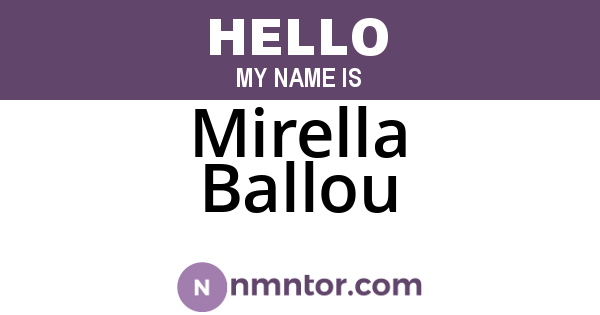 Mirella Ballou