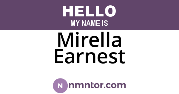 Mirella Earnest