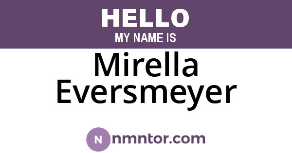 Mirella Eversmeyer
