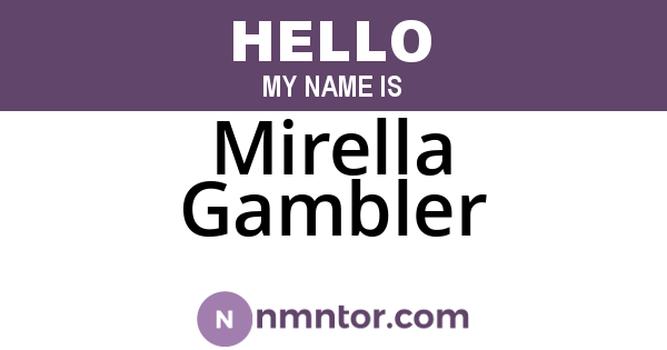 Mirella Gambler
