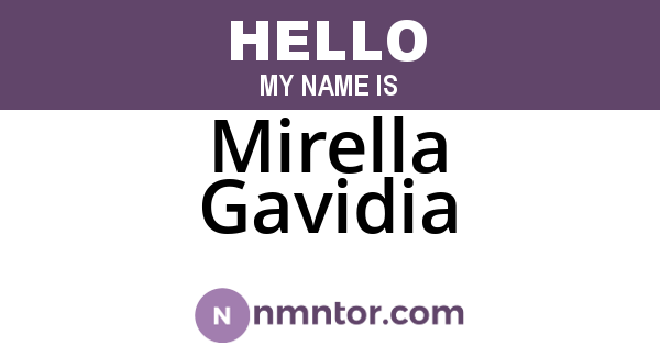 Mirella Gavidia