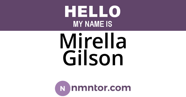 Mirella Gilson