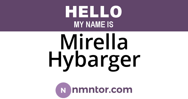 Mirella Hybarger