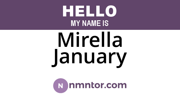 Mirella January