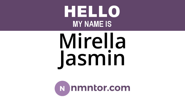 Mirella Jasmin